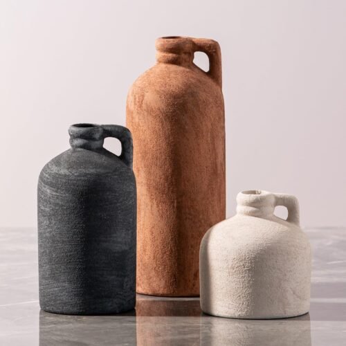 Ceramic Vase Set of 3 – Modern Rustic Farmhouse